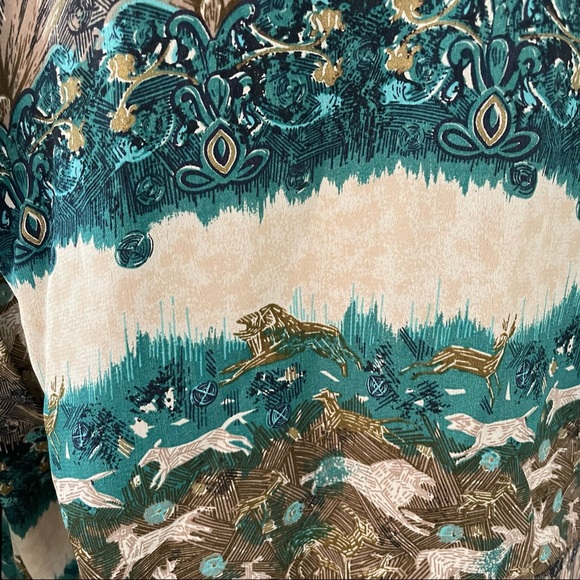 Vintage Waterfall Tropical Jungle Cardigan Jacket - Picture 7 of 9